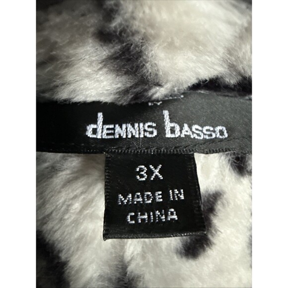 Dennis Basso Animal Print Reversible Coat - Picture 7 of 10